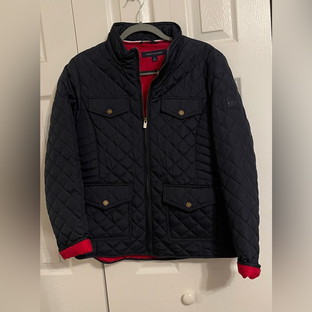 Tommy Hilfiger Men's Navy Quilted Puffer Jacket
